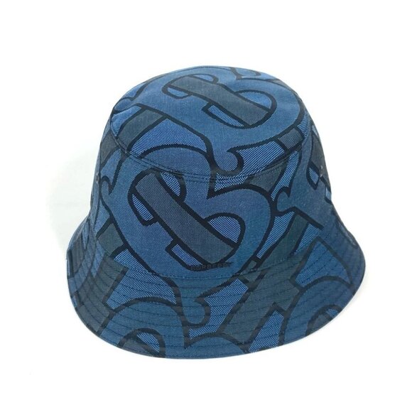 BURBERRY 8072726 TB logo hat hat bucket hat bob hat hat cotton / polyester blue - Picture 1 of 16